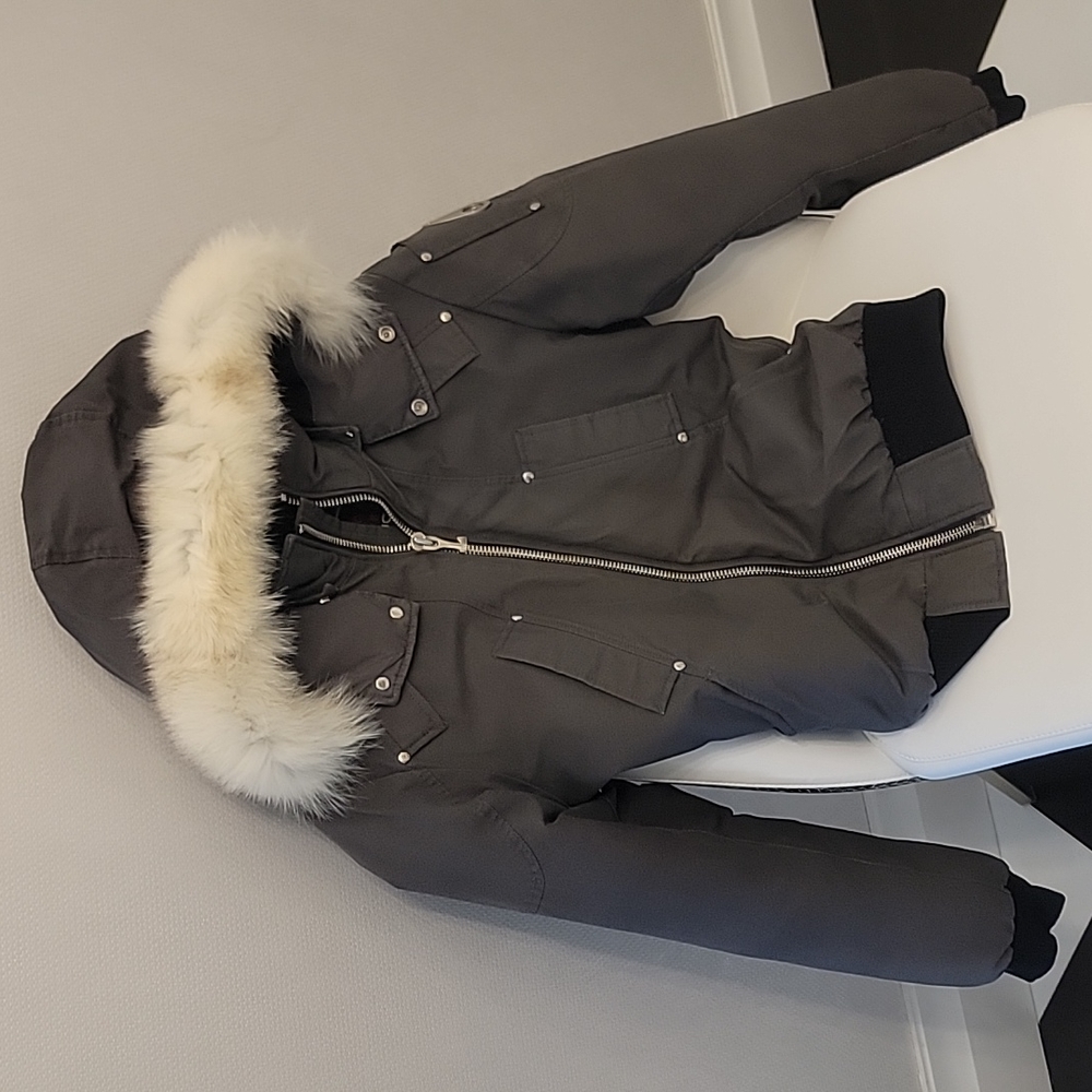 Moose Knuckles Ballistic Bomber- Grey Men's small